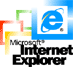 Click to get the latest version of Microsoft Internet Explorer